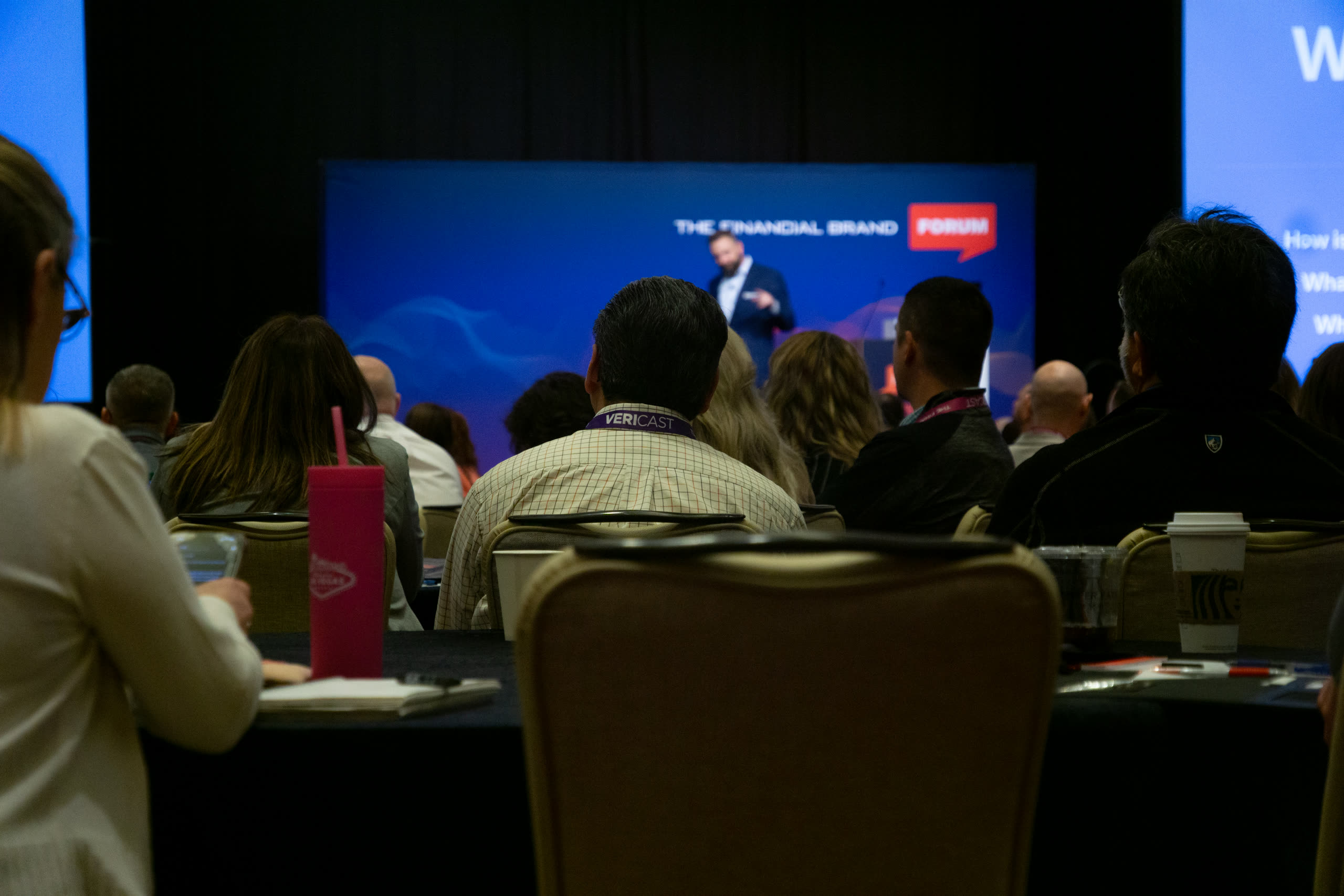 Financial Brand Forum audience seated for a main-stage session